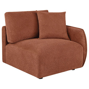English Elm Logan Six Piece Chenille Modular Sectional for Spacious Living Room Comfort B062S02069