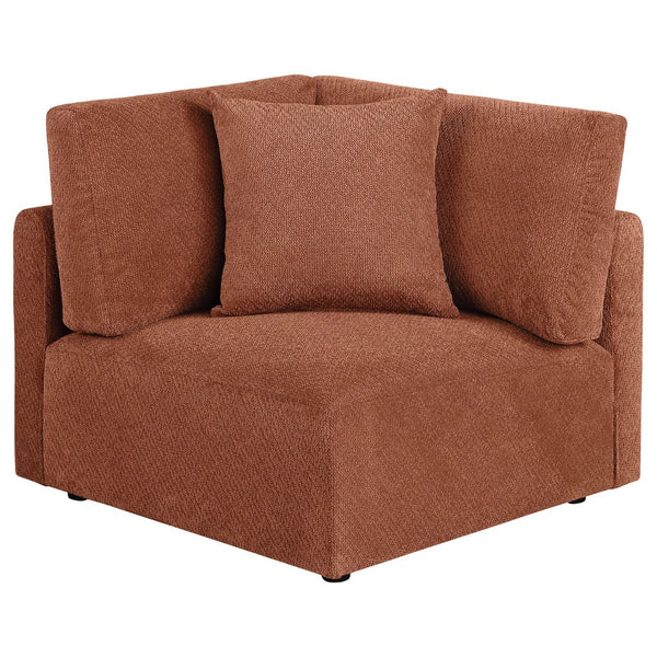 English Elm Logan Six Piece Chenille Modular Sectional for Spacious Living Room Comfort B062S02069
