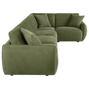 English Elm Logan Five Piece Modular Sectional Chenille Sofa for Contemporary Living Rooms B062S02070