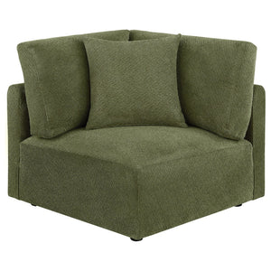 English Elm Logan Chenille Six Piece Modular Sectional Sofa with Plush Foam Seats for Living Rooms B062S02071