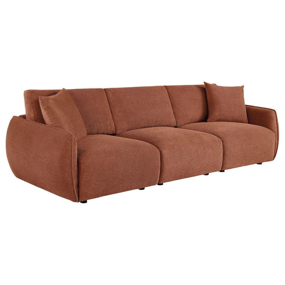 English Elm Logan Three Seat Modular Sofa in Chenille with Slim Track Arms for Modern Living B062S02072