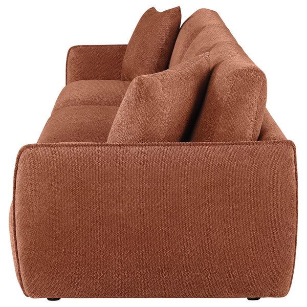 English Elm Logan Three Seat Modular Sofa in Chenille with Slim Track Arms for Modern Living B062S02072