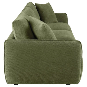 English Elm Logan Chenille Modular Sofa Three Seat Low Profile Contemporary Living Room B062S02073
