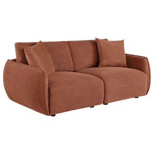English Elm Logan Chenille Modular Loveseat Two Seat Contemporary Sofa with Foam Cushions B062S02074
