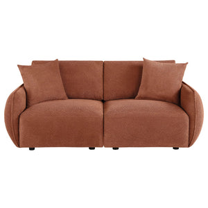 English Elm Logan Chenille Modular Loveseat Two Seat Contemporary Sofa with Foam Cushions B062S02074