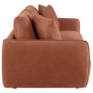 English Elm Logan Chenille Modular Loveseat Two Seat Contemporary Sofa with Foam Cushions B062S02074