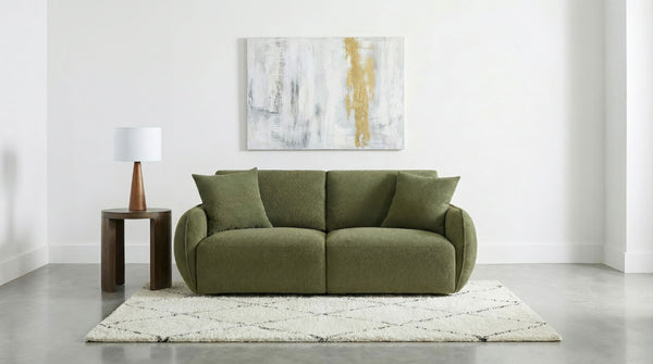 English Elm Logan Chenille Modular Loveseat Tailored Two Seat Sofa for Modern Living Spaces B062S02075