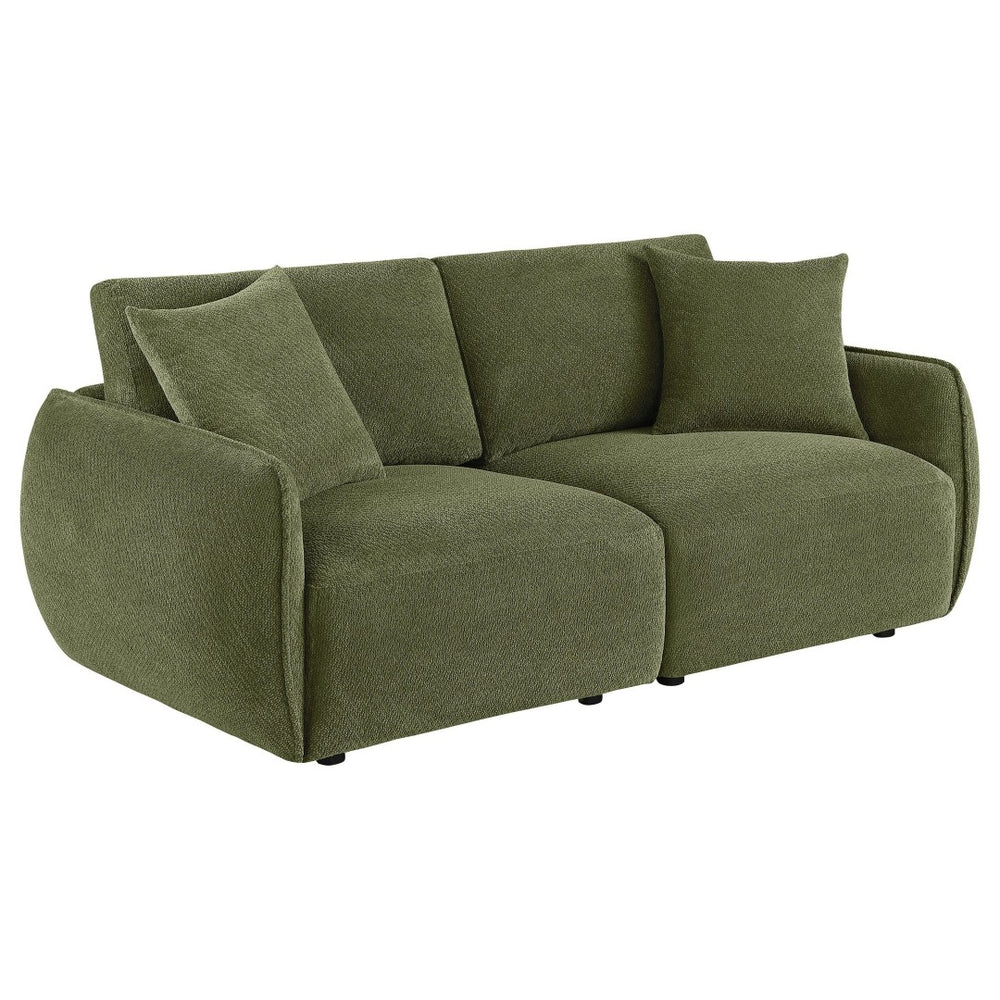 English Elm Logan Chenille Modular Loveseat Tailored Two Seat Sofa for Modern Living Spaces B062S02075