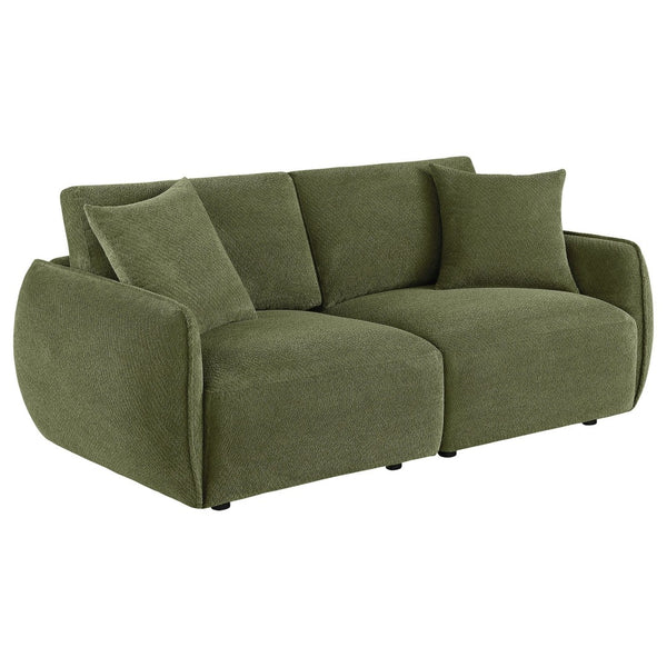 English Elm Logan Chenille Modular Loveseat Tailored Two Seat Sofa for Modern Living Spaces B062S02075