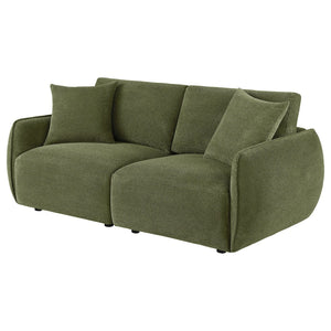 English Elm Logan Chenille Modular Loveseat Tailored Two Seat Sofa for Modern Living Spaces B062S02075