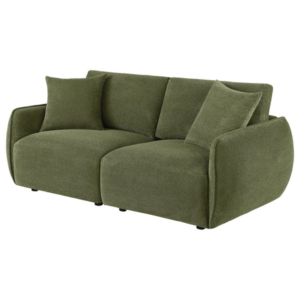 English Elm Logan Chenille Modular Loveseat Tailored Two Seat Sofa for Modern Living Spaces B062S02075