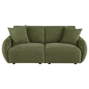 English Elm Logan Chenille Modular Loveseat Tailored Two Seat Sofa for Modern Living Spaces B062S02075