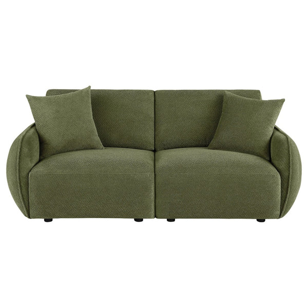 English Elm Logan Chenille Modular Loveseat Tailored Two Seat Sofa for Modern Living Spaces B062S02075