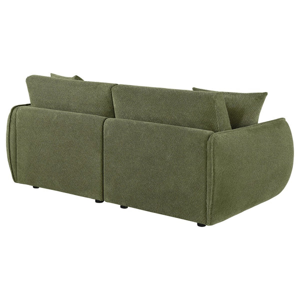 English Elm Logan Chenille Modular Loveseat Tailored Two Seat Sofa for Modern Living Spaces B062S02075