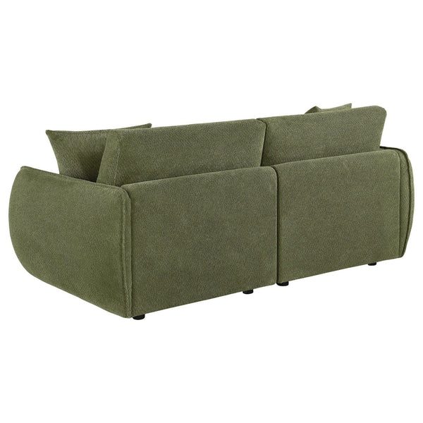 English Elm Logan Chenille Modular Loveseat Tailored Two Seat Sofa for Modern Living Spaces B062S02075