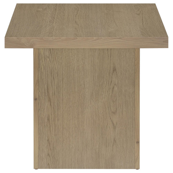 English Elm Eldridge Square Two Piece Coffee and End Table Set for Modern Living Rooms Latte B062S02086