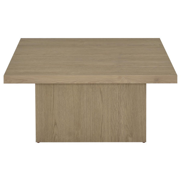 English Elm Eldridge Square Coffee Table Set with Matching End Tables for Modern Living Rooms Latte B062S02087