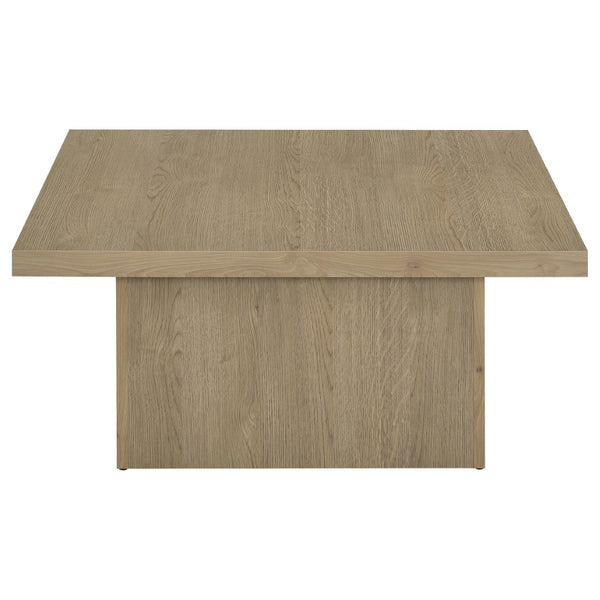 English Elm Eldridge Square Coffee Table Set with Matching End Tables for Modern Living Rooms Latte B062S02087