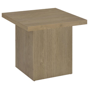 English Elm Eldridge Square Coffee Table Set with Matching End Tables for Modern Living Rooms Latte B062S02087