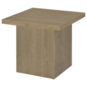 English Elm Eldridge Square Coffee Table Set with Matching End Tables for Modern Living Rooms Latte B062S02087