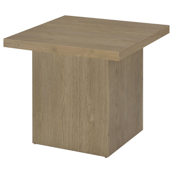 English Elm Eldridge Square Coffee Table Set with Matching End Tables for Modern Living Rooms Latte B062S02087