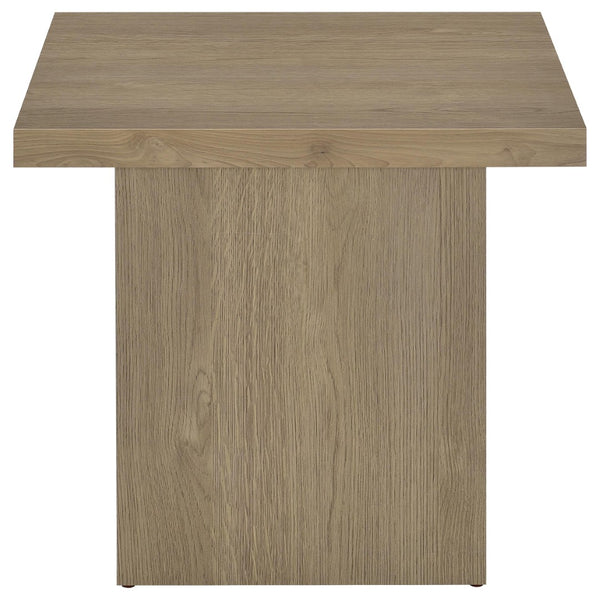 English Elm Eldridge Square Coffee Table Set with Matching End Tables for Modern Living Rooms Latte B062S02087