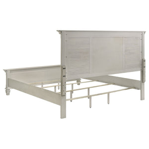 English Elm Lockeford Farmhouse Panel Bedroom Set Five Piece Weathered White King Collection B062S02093