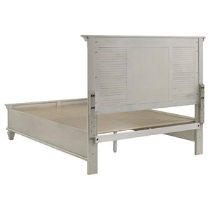 English Elm Lockeford Coastal Farmhouse Four Piece Bedroom Set with Wire Brushed Distressed Finish B062S02094
