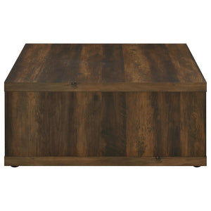 English Elm Hermosa Dark Pine 3 Piece Coffee and End Table Set with Open Shelf Storage B062S02096