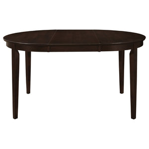 English Elm Gianna Cappuccino Oval Dining Set with Upholstered Chairs for Cozy Intimate Gatherings B062S02097