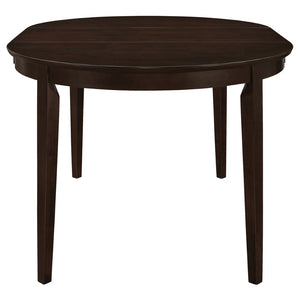 English Elm Gianna Cappuccino Oval Dining Set with Upholstered Chairs for Cozy Intimate Gatherings B062S02097