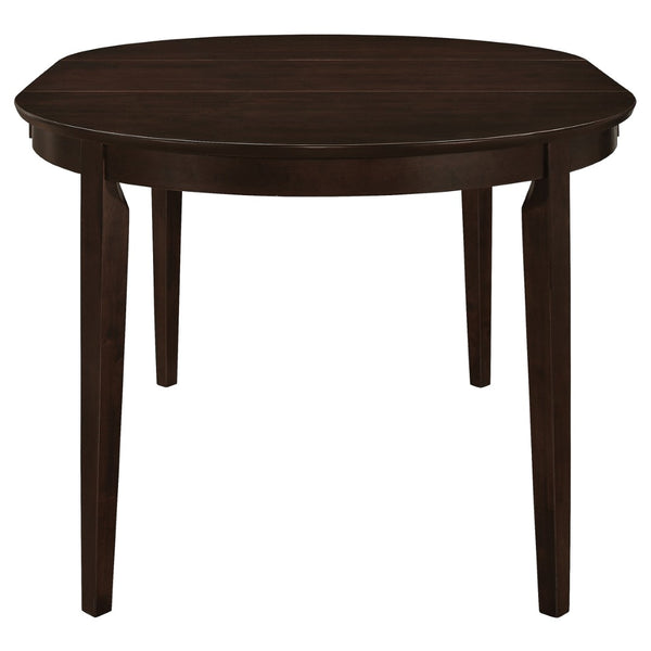 English Elm Gianna Cappuccino Oval Dining Set with Upholstered Chairs for Cozy Intimate Gatherings B062S02097