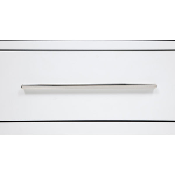 English Elm Robinson Eight Drawer Dresser with Mirror White Contemporary Bedroom Storage Set B062S02111