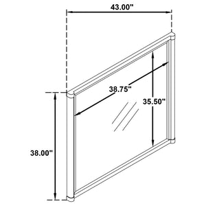English Elm Robinson White Laminate Four Piece Bedroom Suite with Grey Upholstered Bed and Nickel Accents B062S02114