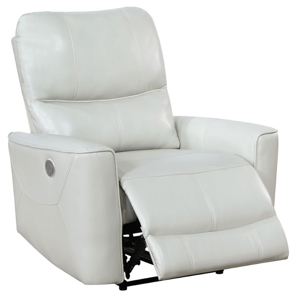English Elm Amberly Power Reclining Sofa Set with Leatherette Tufted Upholstery for Living Rooms B062S02117