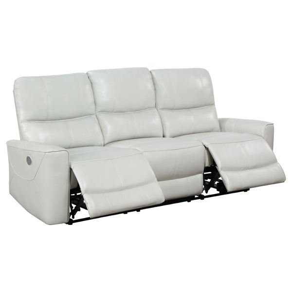 English Elm Amberly Power Reclining Sofa Set with Leatherette Tufted Upholstery for Living Rooms B062S02117