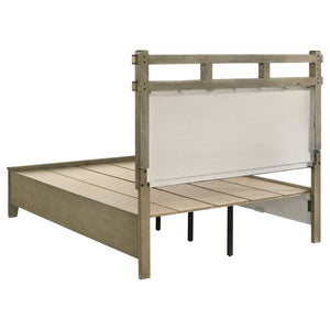 English Elm Pelton Five Piece Queen Bedroom Set with Storage Bed Vineyard Oak Veneer Finish B062S02126