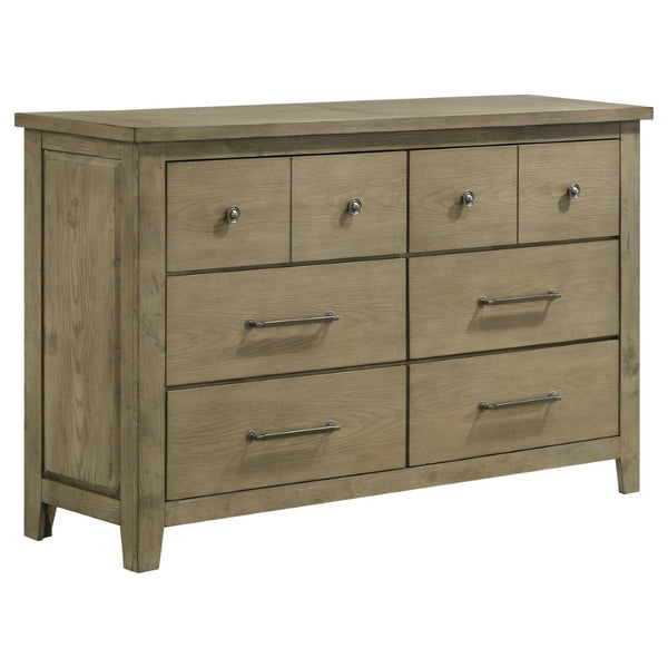 English Elm Pelton Five Piece Queen Bedroom Set with Storage Bed Vineyard Oak Veneer Finish B062S02126
