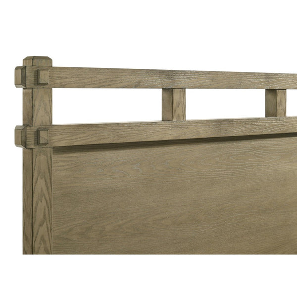 English Elm Pelton Vineyard Oak King Bedroom Set with Storage Bed Dresser Chest and Nightstand B062S02128