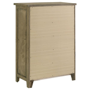 English Elm Pelton Vineyard Oak King Bedroom Set with Storage Bed Dresser Chest and Nightstand B062S02128