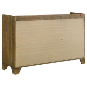English Elm Packard Eastern King Bedroom Set with Bookcase Headboard and Faux Marble Tops B062S02137