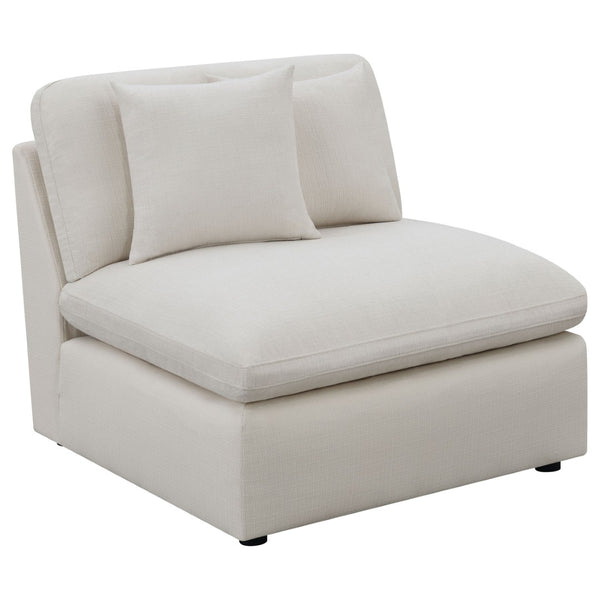 English Elm Greeley Four Piece Modular Sectional with Ottoman in Performance Fabric for Living Rooms B062S02139