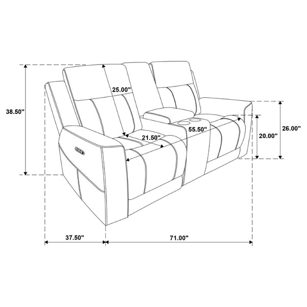 English Elm Patrick Chenille Power Reclining Sofa and Loveseat Set for Contemporary Living Rooms Ivory B062S02144