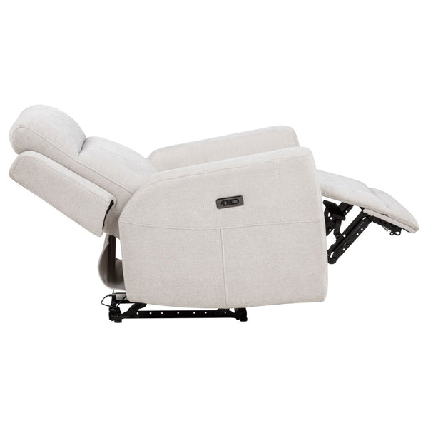 English Elm Patrick Chenille Power Reclining Sofa Set Three Piece Living Room Seating Collection Ivory B062S02145