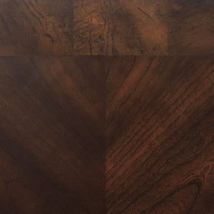 English Elm Arrize Ornate Scroll Leg Glass Top 3 Piece Living Room Table Set in Merlot B062S02157