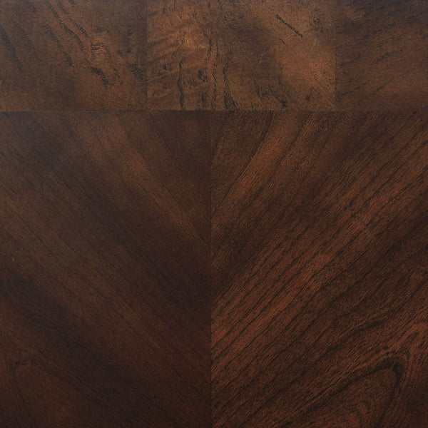 English Elm Arrize Ornate Scroll Leg Glass Top 3 Piece Living Room Table Set in Merlot B062S02157