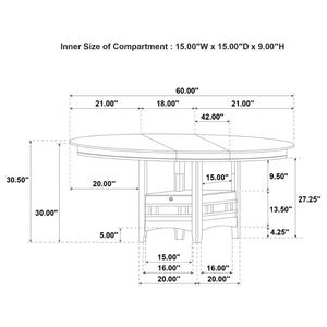 English Elm Davis Oak Veneer Oval Extension Dining Set with Storage Pedestal and Linen Chairs B062S02159