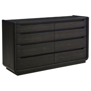 English Elm Bangor Eastern King Bedroom Set Wingback Tufted Headboard Burnished Black Finish B062S02171