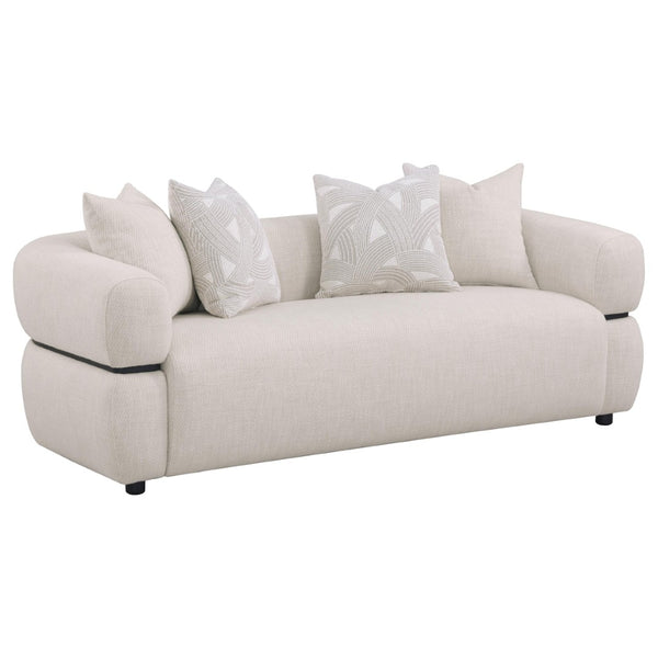 English Elm Ramsay Three Piece Sofa Loveseat and Chair Set Textured Fabric Sculptural Living Room B062S02222