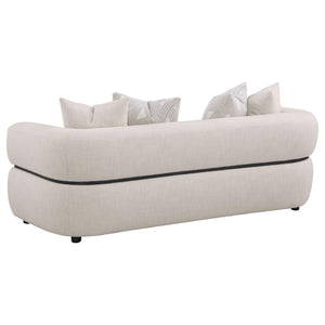 English Elm Ramsay Three Piece Sofa Loveseat and Chair Set Textured Fabric Sculptural Living Room B062S02222